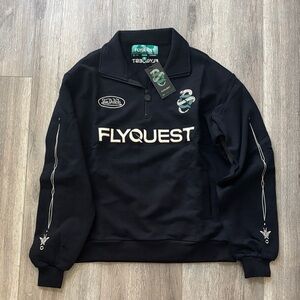 Von Dutch Black Zip Up Men's Sweater